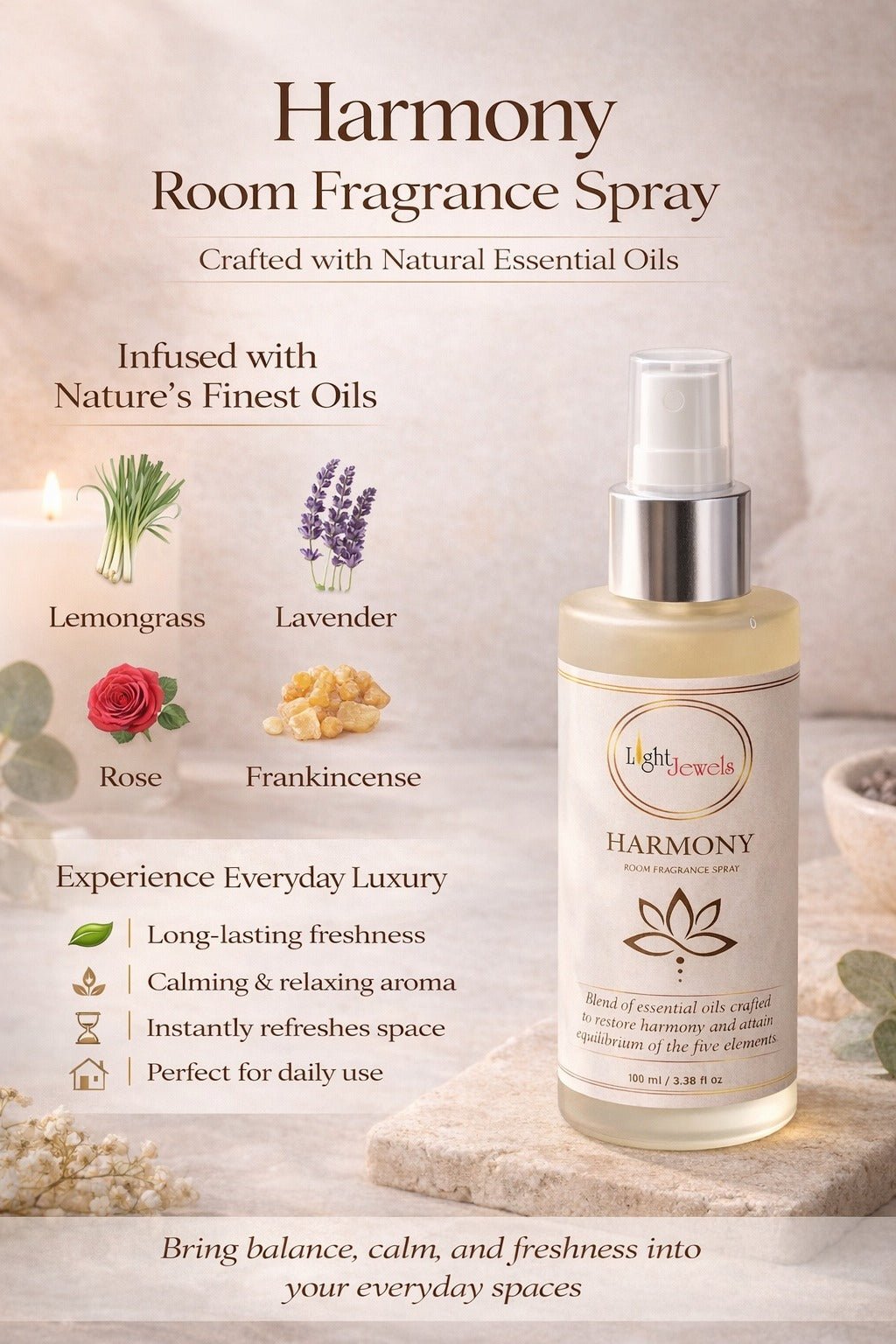 Harmony All Natural Room Freshener Spray – Fragrance Diffusers on Brown Living™. SKU: SN2588. Img 4.