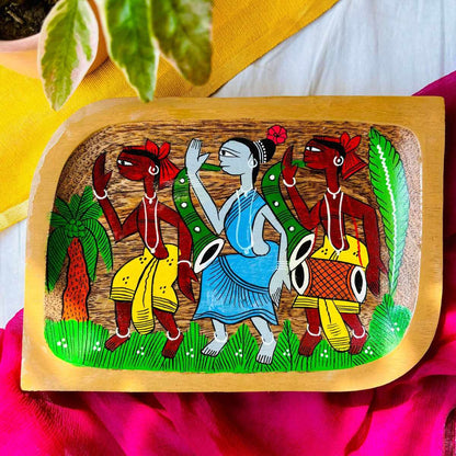 Harshil Hamper - Handcrafted Raag Platter and a Sangam Multipurpose Holder | Verified Sustainable by Brown Living™