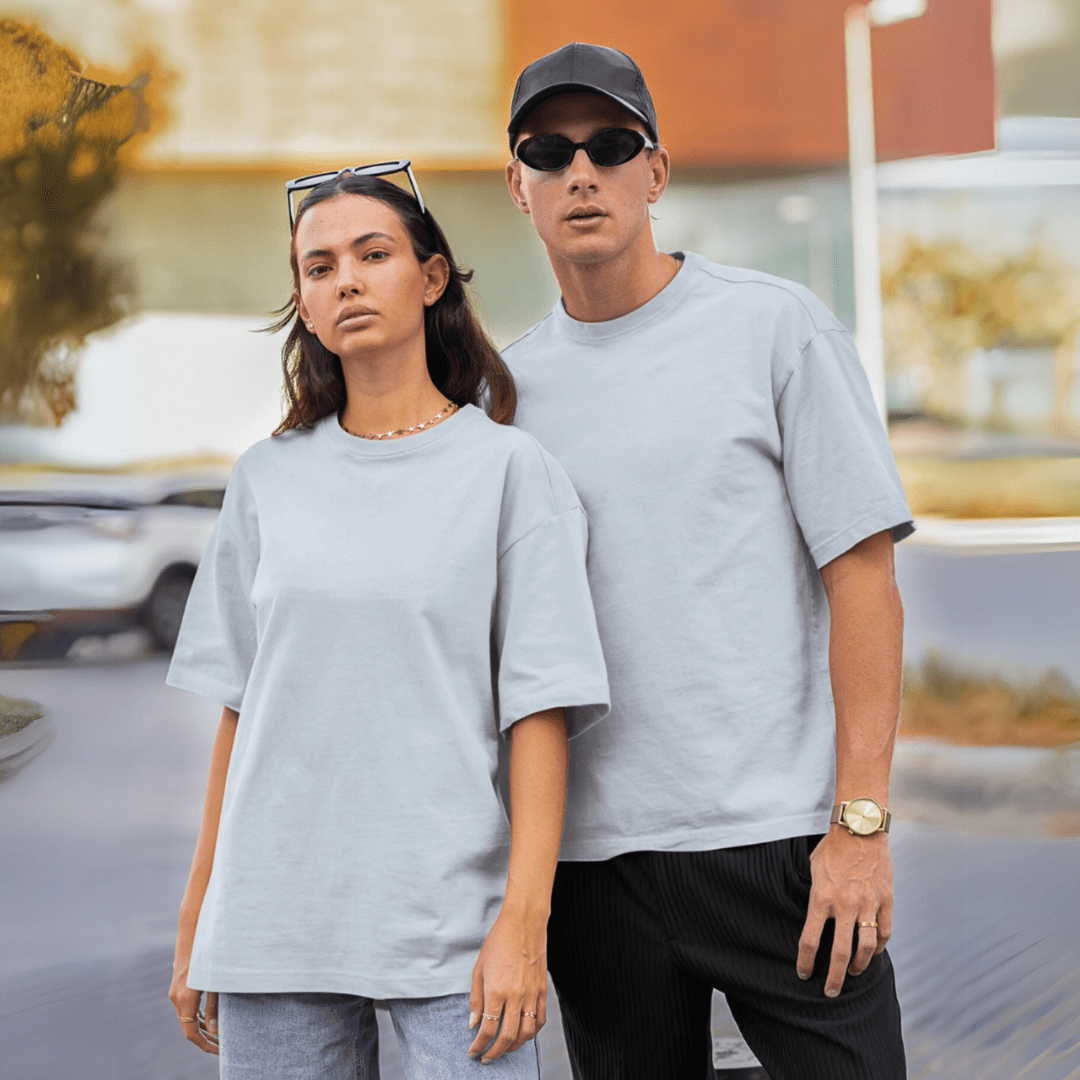 Haze Blue | Hemp T-Shirt | Unisex – Mens T-Shirt on Brown Living™. SKU: HazeBlue-S. Img 2.