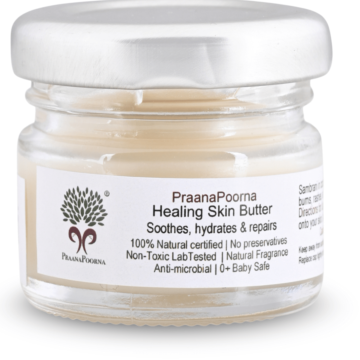 Healing Skin Butter - 25g – Body Butter on Brown Living™. SKU: 133-08237-praanapoorna-SKUB1. Img 6.