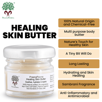 Healing Skin Butter - 25g – Body Butter on Brown Living™. SKU: 133-08237-praanapoorna-SKUB1. Img 2.