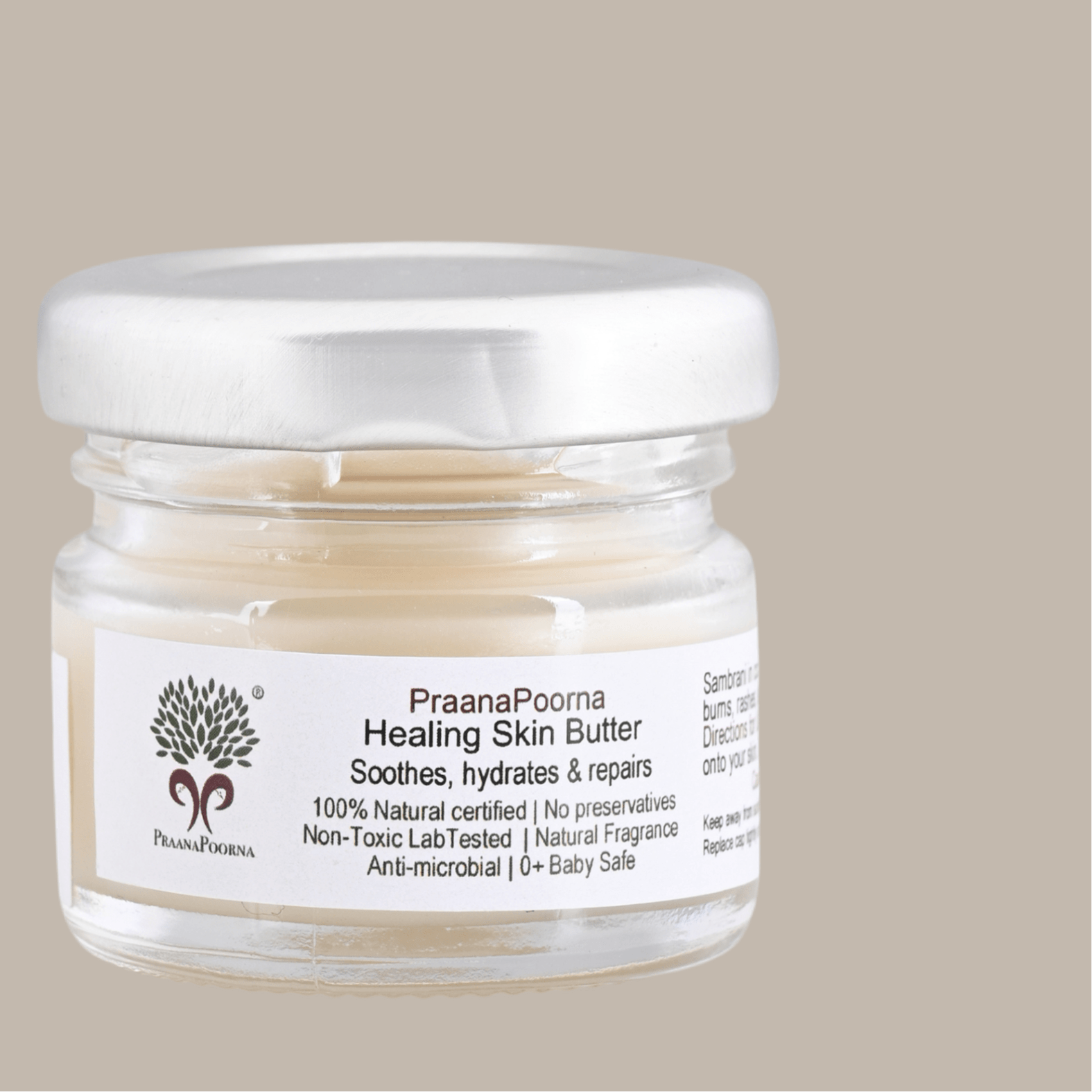 Healing Skin Butter - 25g – Body Butter on Brown Living™. SKU: 133-08237-praanapoorna-SKUB1. Img 7.