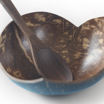 Heart Shaped Coconut Shell Bowl and Spoon Set | Verified Sustainable by Brown Living™