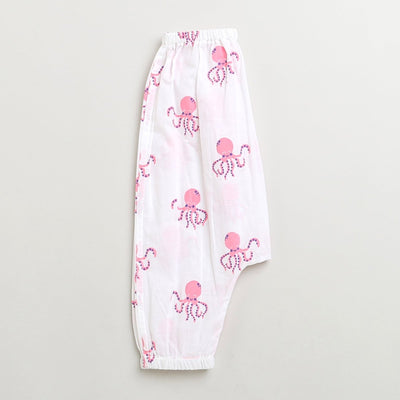 Hearty Octopus - Unisex Infant Cottom Nightwear – Kids Onesies on Brown Living™. SKU: MITHIC - 0643050. Img 3.