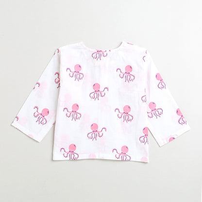 Hearty Octopus - Unisex Infant Cottom Nightwear | Verified Sustainable by Brown Living™