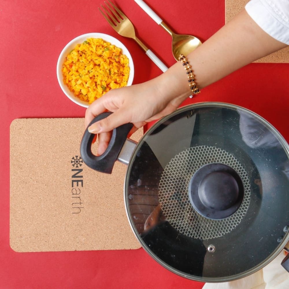 Heat Resistant Cork Trivets – Kitchen Organizers on Brown Living™. SKU: OEP183a. Img 1.