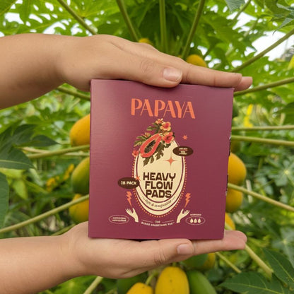 Heavy Flow Menstrual Pads | Pack of 18 – Sanitary Pad on Brown Living™. SKU: PPHF18. Img 3.