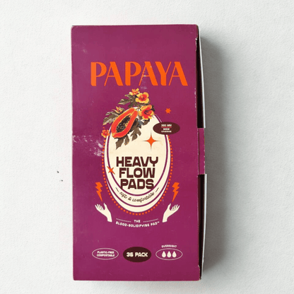 Heavy Flow Menstrual Pads Pack Of 36 | High Absorbency Pads – Sanitary Pad on Brown Living™. SKU: PPHF36. Img 1.