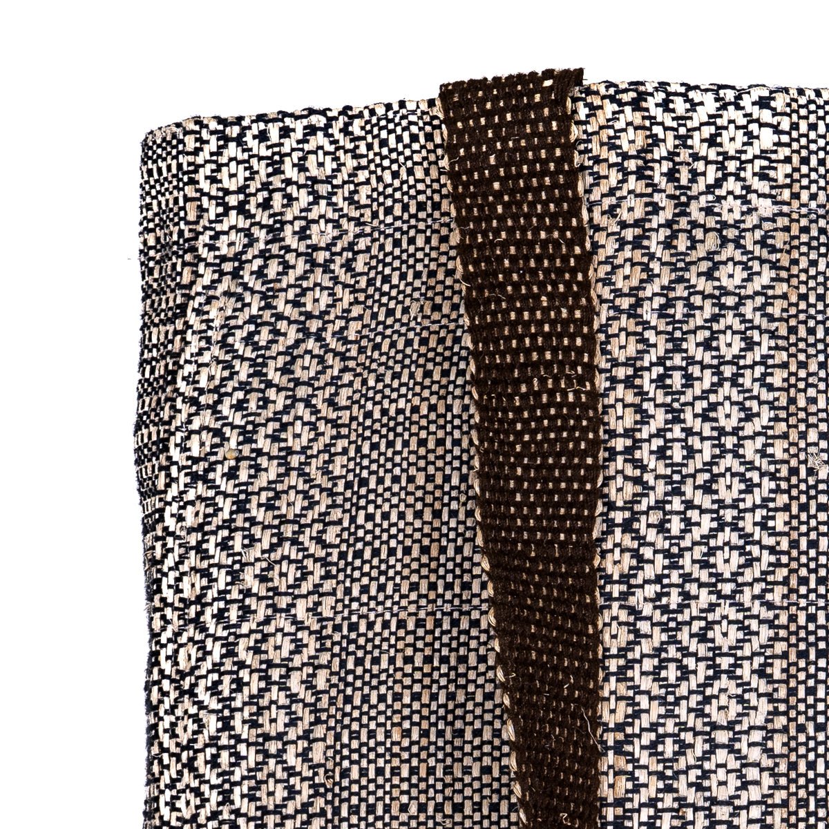 Heera Hand - Woven Tote Bag | Artisan - Made Everyday Carry Tote – Bags on Brown Living™. SKU: S22WHEETO147-CB. Img 4.