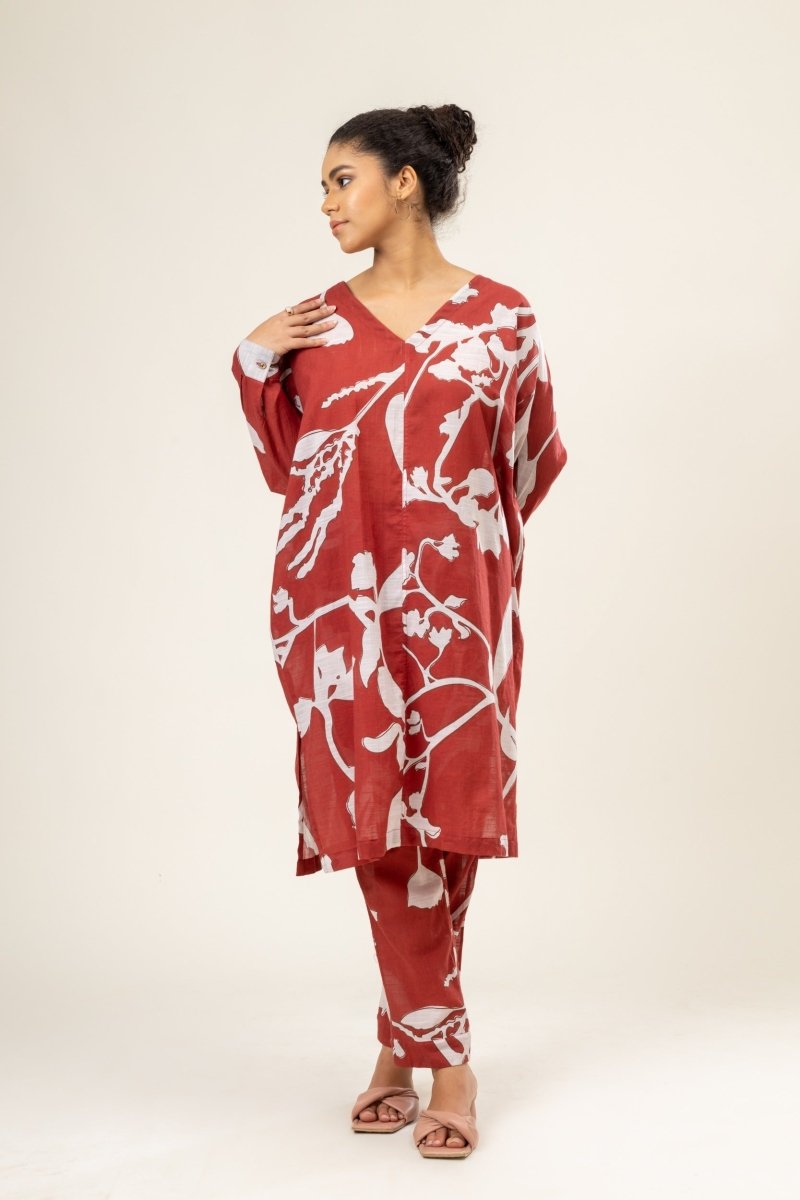 Helen Upcycled Cotton Kaftan | Verified Sustainable by Brown Living™