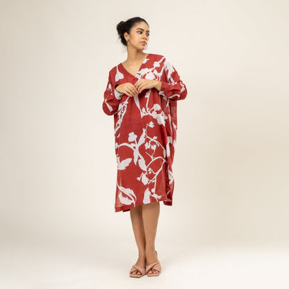 Helen Upcycled Cotton Kaftan | Verified Sustainable by Brown Living™