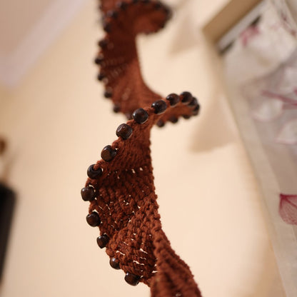 Helical Brown Macrame Plant Holder | Verified Sustainable by Brown Living™