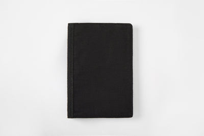 Hemp A5 Diary Cover | Eco - Friendly Notebook Sleeve – Desk Organizers on Brown Living™. SKU: GDC02-BLACK. Img 2.