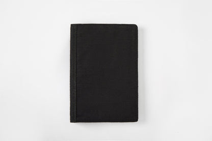 Hemp A5 Diary Cover | Eco - Friendly Notebook Sleeve – Desk Organizers on Brown Living™. SKU: GDC02-BLACK. Img 2.
