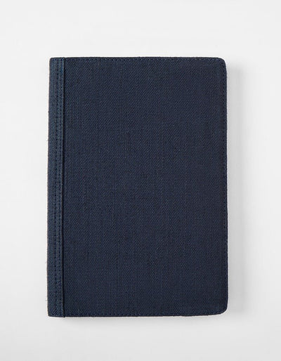 Hemp A5 Diary Cover | Eco - Friendly Notebook Sleeve – Desk Organizers on Brown Living™. SKU: GDC02-BLACK. Img 5.