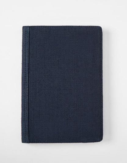 Hemp A5 Diary Cover | Eco - Friendly Notebook Sleeve – Desk Organizers on Brown Living™. SKU: GDC02-BLACK. Img 5.