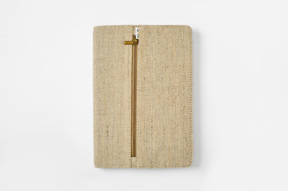 Hemp A5 Diary Cover | Eco - Friendly Notebook Sleeve – Desk Organizers on Brown Living™. SKU: GDC02-NATURAL. Img 7.