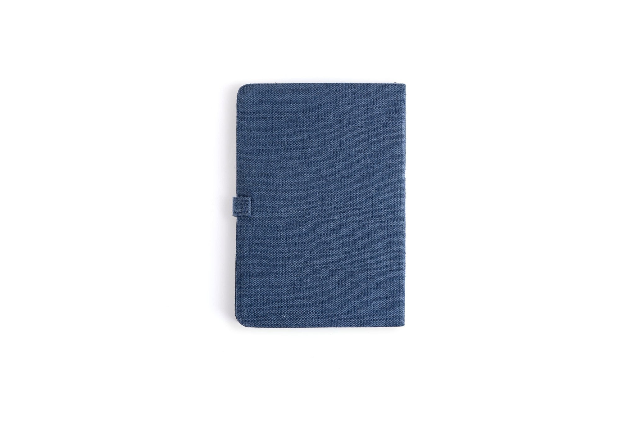 Hemp A5 Diary with Button Flap Closure | Eco - Friendly Handcrafted Note – Notebooks & Notepads on Brown Living™. SKU: GD06-NAVYBLUE. Img 8.