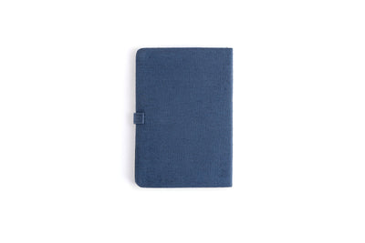 Hemp A5 Diary with Button Flap Closure | Eco - Friendly Handcrafted Note – Notebooks & Notepads on Brown Living™. SKU: GD06-NAVYBLUE. Img 8.