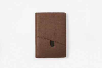 Hemp A5 Non - Dated Diary with Pocket | Eco - Friendly Handmade Journal – Notebooks & Notepads on Brown Living™. SKU: GD02-BROWN. Img 2.