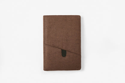 Hemp A5 Non - Dated Diary with Pocket | Eco - Friendly Handmade Journal – Notebooks & Notepads on Brown Living™. SKU: GD02-BROWN. Img 2.