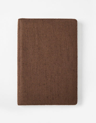 Hemp A5 Non - Dated Diary with Pocket | Eco - Friendly Handmade Journal – Notebooks & Notepads on Brown Living™. SKU: GD02-BROWN. Img 14.