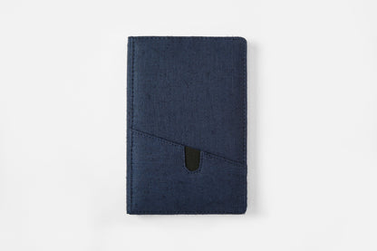 Hemp A5 Non - Dated Diary with Pocket | Eco - Friendly Handmade Journal – Notebooks & Notepads on Brown Living™. SKU: GD02-NAVYBLUE. Img 3.