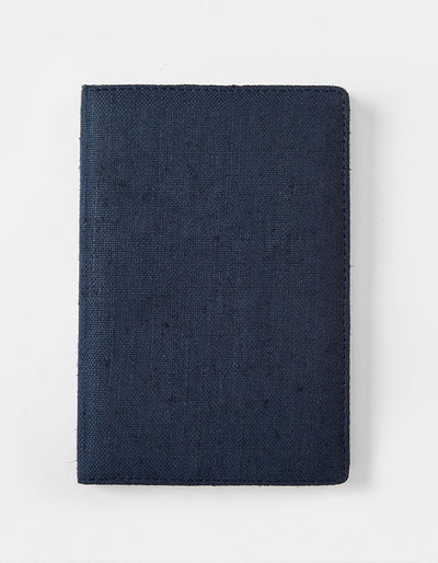 Hemp A5 Non - Dated Diary with Pocket | Eco - Friendly Handmade Journal – Notebooks & Notepads on Brown Living™. SKU: GD02-NAVYBLUE. Img 8.