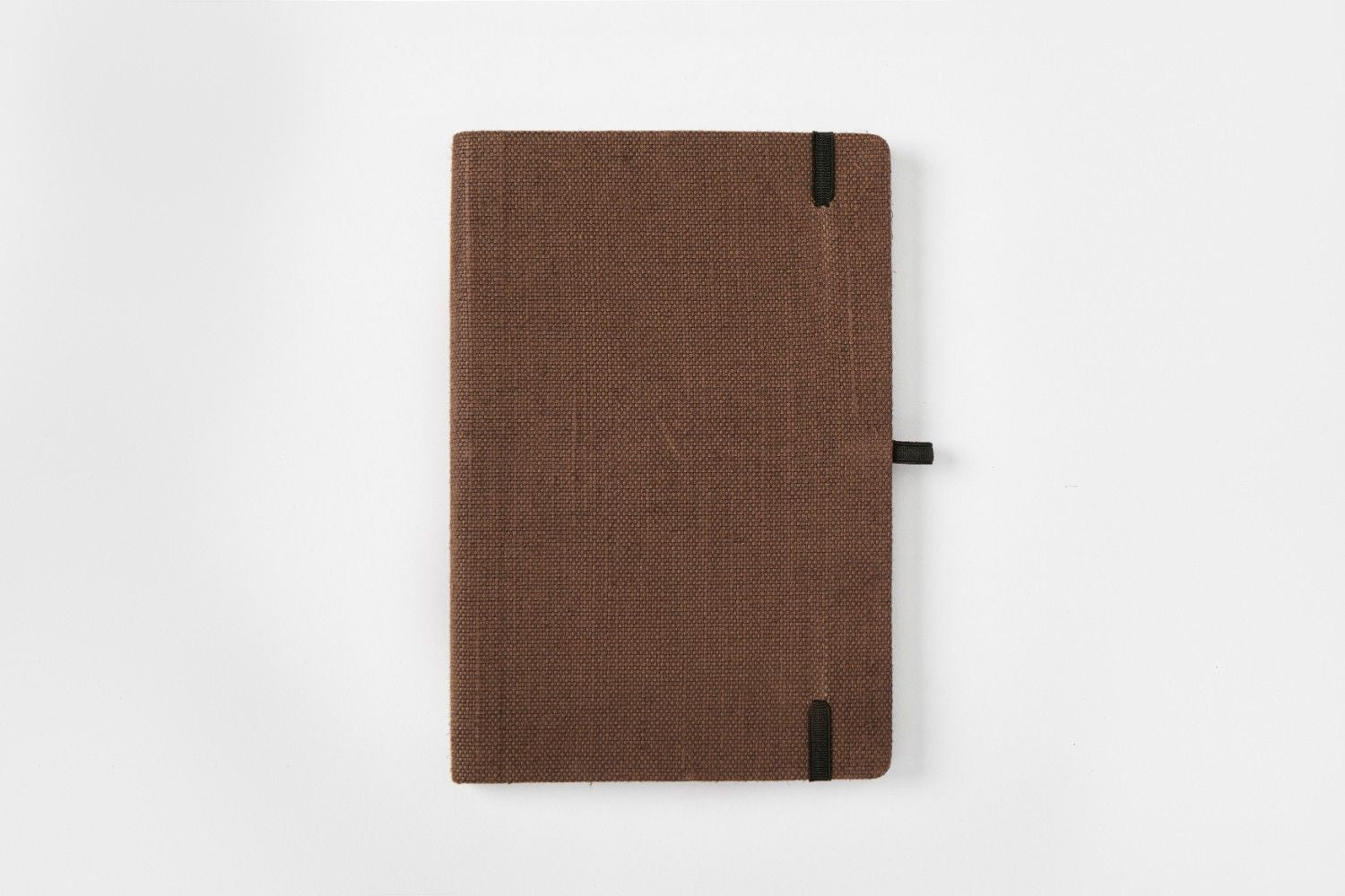 Hemp A5 Notebook Diary with Elastic Lock & Pen Loop – Notebooks & Notepads on Brown Living™. SKU: GD05-BROWN. Img 17.