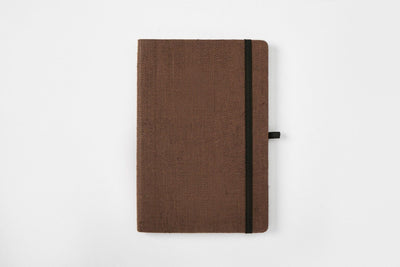 Hemp A5 Notebook Diary with Elastic Lock & Pen Loop – Notebooks & Notepads on Brown Living™. SKU: GD05-BROWN. Img 16.