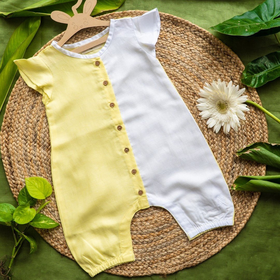 Hemp Baby Soft Eco Friendly Kids Dress Snuggling Style – Kids Frocks & Dresses on Brown Living™. SKU: ARN006_0-3. Img 1.