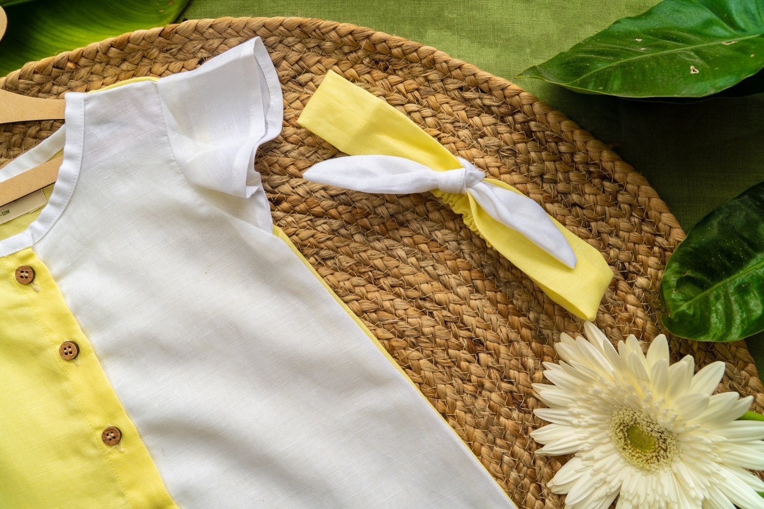 Hemp Baby Soft Eco Friendly Kids Dress Snuggling Style – Kids Frocks & Dresses on Brown Living™. SKU: ARN006_0-3. Img 3.