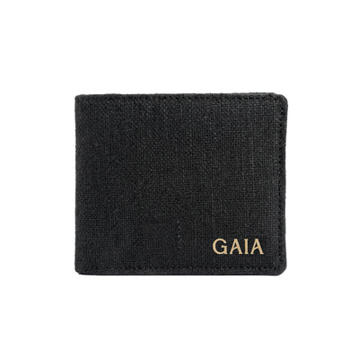 Hemp Classic Bifold Men’s Wallet Eco Friendly Minimal Wallet – Mens Wallet on Brown Living™. SKU: GWL03-BLACK. Img 3.