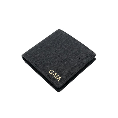 Hemp Classic Bifold Men’s Wallet Eco Friendly Minimal Wallet – Mens Wallet on Brown Living™. SKU: GWL03-BLACK. Img 4.