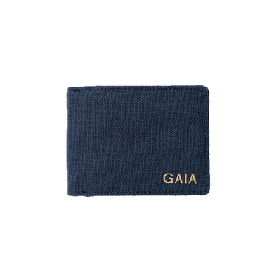 Hemp Classic Bifold Men’s Wallet Eco Friendly Minimal Wallet – Mens Wallet on Brown Living™. SKU: GWL03-NAVYBLUE. Img 7.