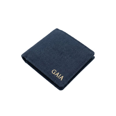 Hemp Classic Bifold Men’s Wallet Eco Friendly Minimal Wallet – Mens Wallet on Brown Living™. SKU: GWL03-NAVYBLUE. Img 8.