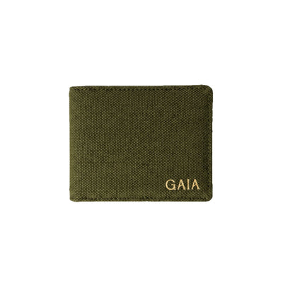 Hemp Classic Bifold Men’s Wallet Eco Friendly Minimal Wallet – Mens Wallet on Brown Living™. SKU: GWL03-OLIVE. Img 11.