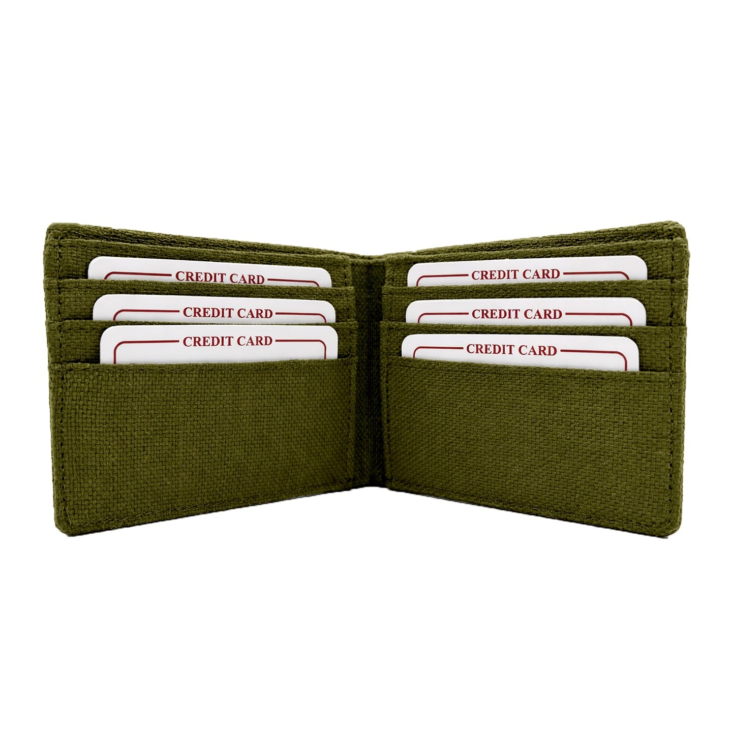Hemp Classic Bifold Men’s Wallet Eco Friendly Minimal Wallet – Mens Wallet on Brown Living™. SKU: GWL03-OLIVE. Img 13.