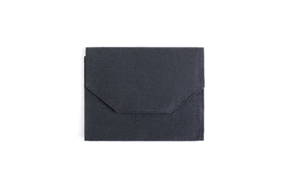 Hemp Diary Organiser | Handcrafted Hemp Fabric Notebook Holder – Organizers on Brown Living™. SKU: GDO01-BLACK. Img 1.