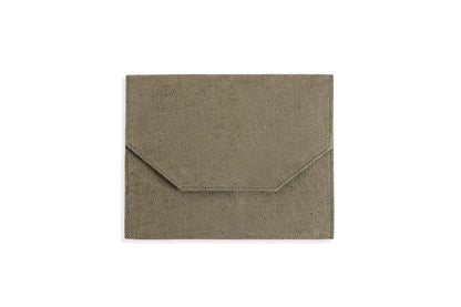 Hemp Diary Organiser | Handcrafted Hemp Fabric Notebook Holder – Organizers on Brown Living™. SKU: GDO01-OLIVE. Img 3.