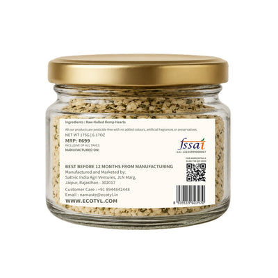 Hemp Hearts | Rich in Omega-3 & Protein | 175g – Dried Fruits, Nuts & Seeds on Brown Living™. SKU: ECOTYL00049. Img 7.