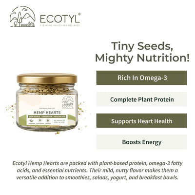 Hemp Hearts | Rich in Omega-3 & Protein | 175g – Dried Fruits, Nuts & Seeds on Brown Living™. SKU: ECOTYL00049. Img 2.