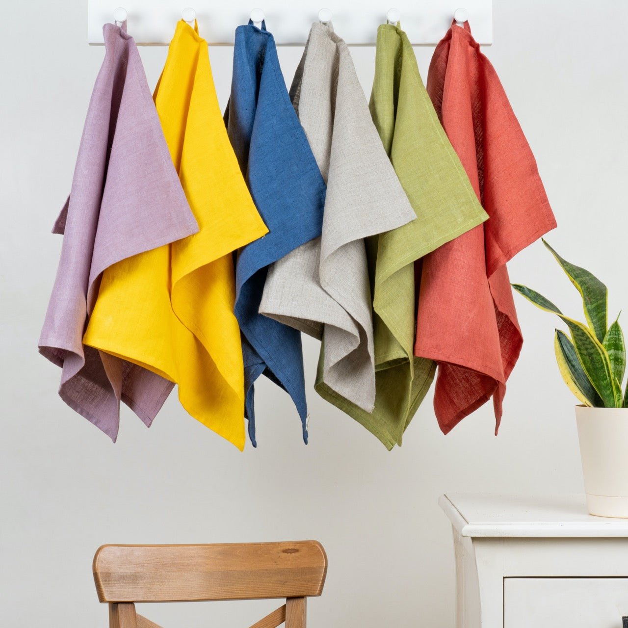 Hemp Kitchen Towels / Tea Towels (18"x27"/45x68 cm) Single/ Set of 2 – Kitchen Linens on Brown Living™. SKU: HKT - 1 - AC. Img 11.