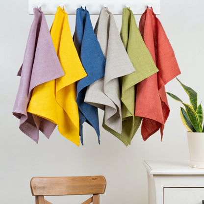 Hemp Kitchen Towels / Tea Towels (18"x27"/45x68 cm) Single/ Set of 2 – Kitchen Linens on Brown Living™. SKU: HKT - 1 - AC. Img 11.