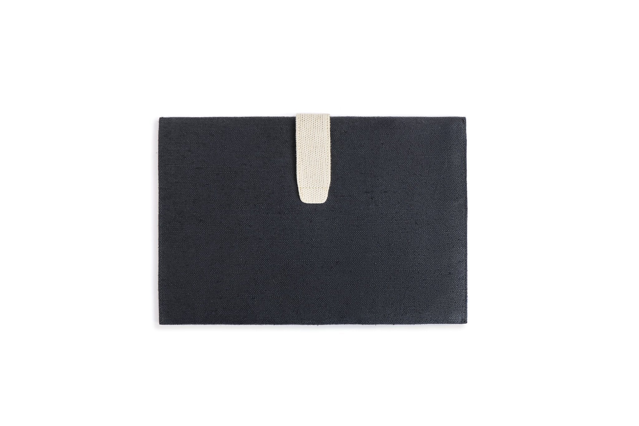 Hemp Laptop Sleeve Organiser | Eco - Friendly & Stylish Work Essential – Organizers & Planners on Brown Living™. SKU: GLS04-BLACK. Img 2.