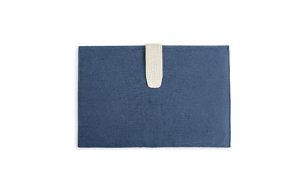 Hemp Laptop Sleeve Organiser | Eco - Friendly & Stylish Work Essential – Organizers & Planners on Brown Living™. SKU: GLS04-NAVYBLUE. Img 4.