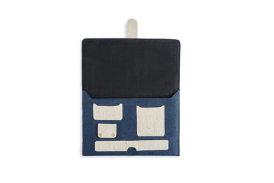 Hemp Laptop Sleeve Organiser | Eco - Friendly & Stylish Work Essential – Organizers & Planners on Brown Living™. SKU: GLS04-OLIVE. Img 8.
