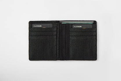 Hemp Men’s Wallet | Eco - Friendly & Sustainable Vegan Wallet for Men – Mens Wallet on Brown Living™. SKU: GWL01-BLACK. Img 2.