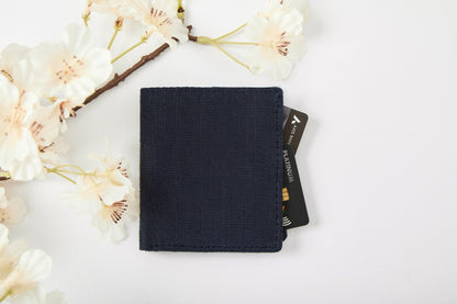 Hemp Men’s Wallet | Eco - Friendly & Sustainable Vegan Wallet for Men – Mens Wallet on Brown Living™. SKU: GWL01-NAVYBLUE. Img 6.