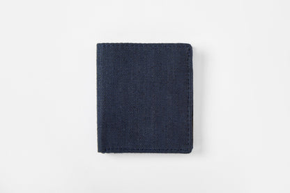 Hemp Men’s Wallet | Eco - Friendly & Sustainable Vegan Wallet for Men – Mens Wallet on Brown Living™. SKU: GWL01-NAVYBLUE. Img 4.